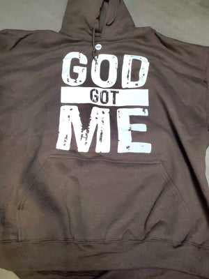 God Got me hoodie - Brown